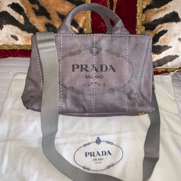 Authentic Prada canepa 2 way bag - Picture 7 of 15